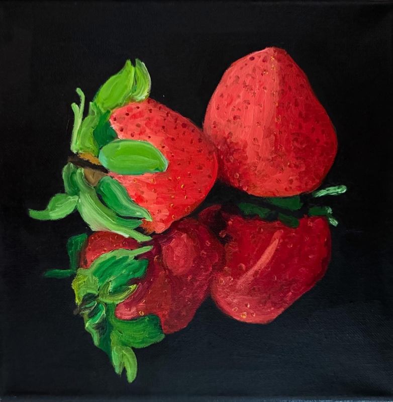 Strawberries by artist Mozelle Marks